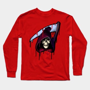 Graffiti Style Grim Reaper Long Sleeve T-Shirt